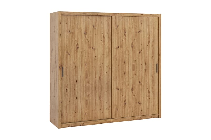 Julissa Garderobe 220 cm - Natur - Opbevaring - Tøjopbevaring - Garderobeskabe