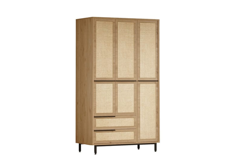 Liyakat Garderobe 112,2 cm - Oak - Opbevaring - Tøjopbevaring - Garderobeskabe