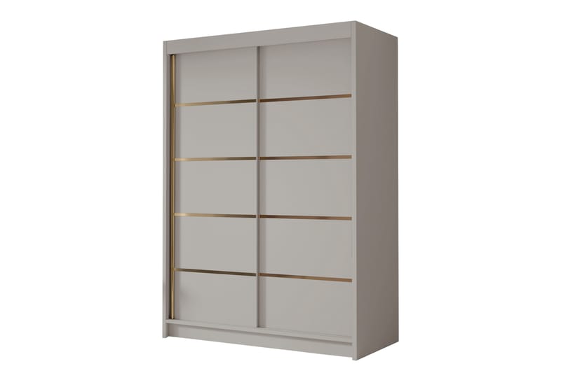 Lungos Garderobe 120x200 cm - Beige - Opbevaring - Tøjopbevaring - Garderobeskabe