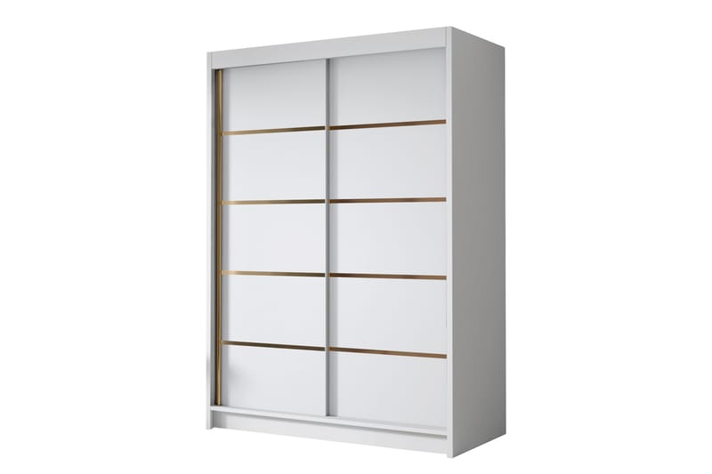 Lungos Garderobe 120x200 cm - Hvid - Opbevaring - Tøjopbevaring - Garderobeskabe