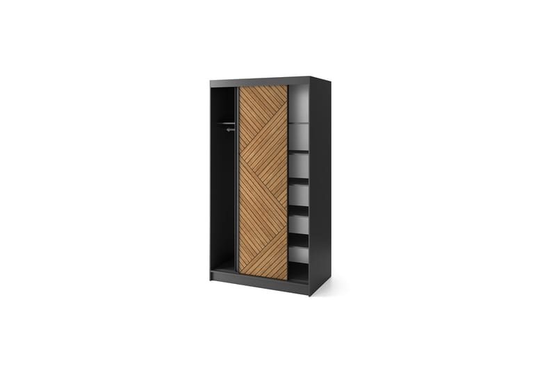 Marrphy Garderobe 120x220 cm - Brun - Opbevaring - Tøjopbevaring - Garderobeskabe