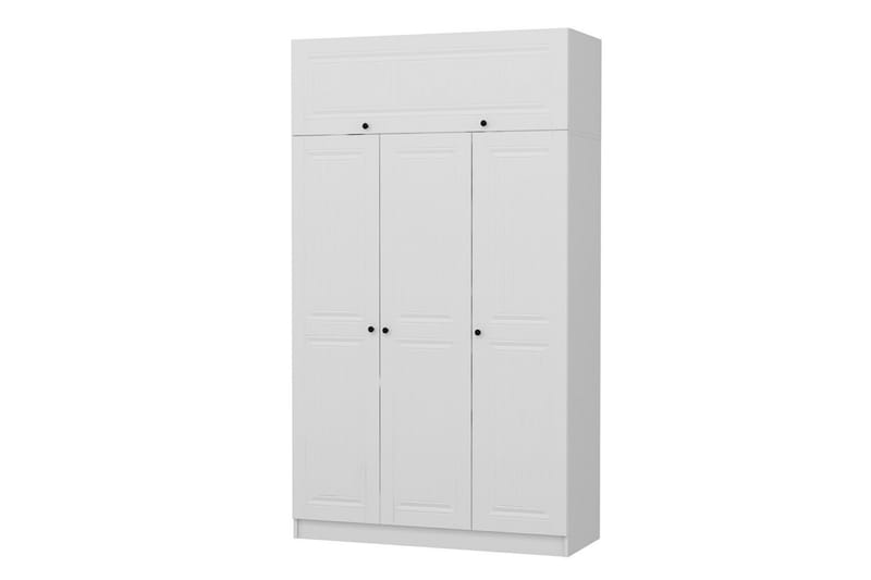 Minar Garderobe 135 cm - Hvid - Opbevaring - Tøjopbevaring - Garderobeskabe