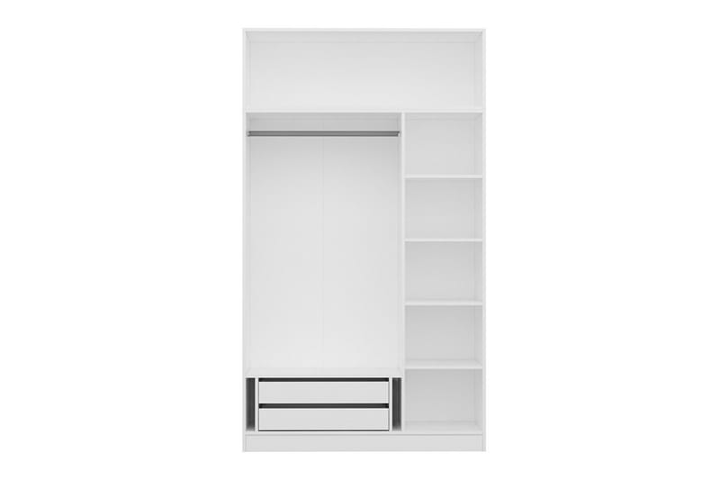 Minar Garderobe 135 cm - Hvid - Opbevaring - Tøjopbevaring - Garderobeskabe