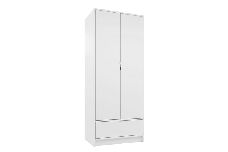 Munkedal Garderobe 80 cm - Hvid - Opbevaring - Tøjopbevaring - Garderobeskabe