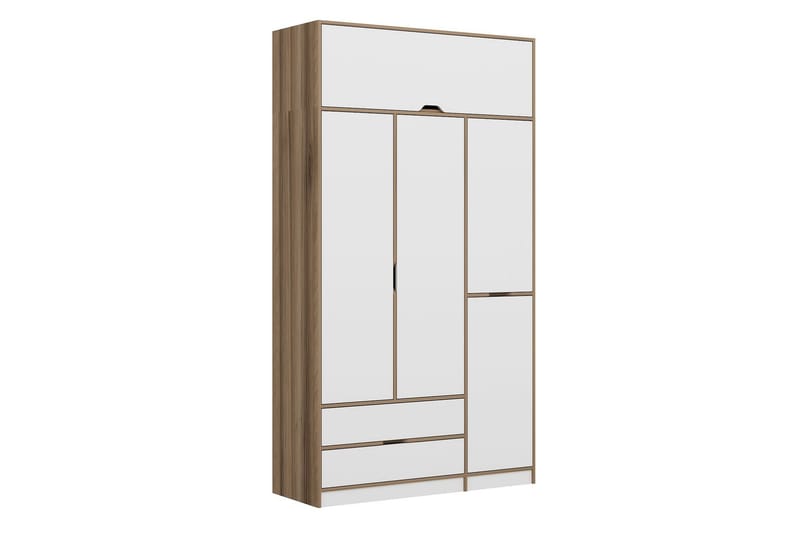 Munna Garderobe 140x253 cm - Hvid - Opbevaring - Tøjopbevaring - Garderobeskabe