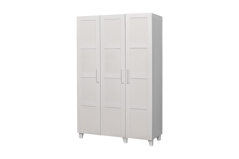 Nancey Garderobe 189 cm - Hvid - Opbevaring - Tøjopbevaring - Garderobeskabe