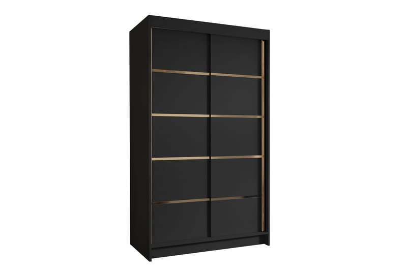 Narbonne Garderobe 100x200 cm - Sort - Opbevaring - Tøjopbevaring - Garderobeskabe