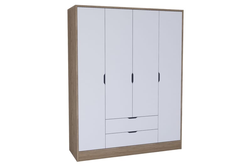 Nordhs Garderobe 170x183 cm - Lysbrun/Hvid - Opbevaring - Tøjopbevaring - Garderobeskabe