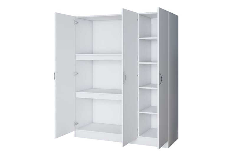 Ostin Garderobe 55x145 cm - Hvid - Opbevaring - Tøjopbevaring - Garderobeskabe