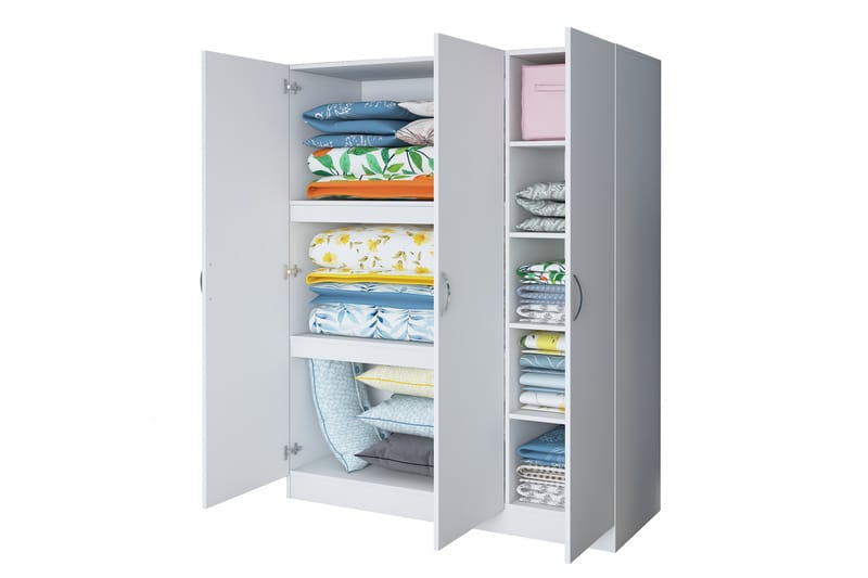 Ostin Garderobe 55x145 cm - Hvid - Opbevaring - Tøjopbevaring - Garderobeskabe