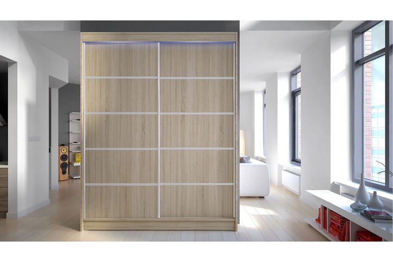 Pickering Garderobe 150x200 cm - Beige - Opbevaring - Tøjopbevaring - Garderobeskabe