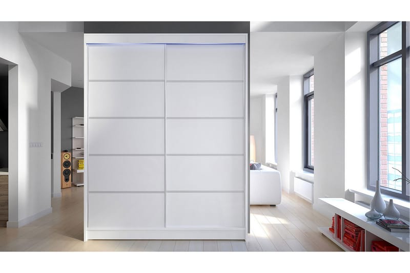 Pickering Garderobe 150x200 cm - Hvid - Opbevaring - Tøjopbevaring - Garderobeskabe