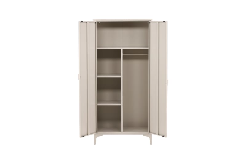 Piring Garderobe 85x45x183 cm - Beige - Opbevaring - Tøjopbevaring - Garderobeskabe - Garderobeskab & klædeskab