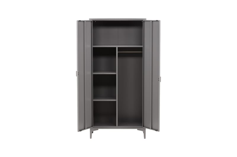 Piring Garderobe 85x45x183 cm - Lys grå - Opbevaring - Tøjopbevaring - Garderobeskabe - Garderobeskab & klædeskab