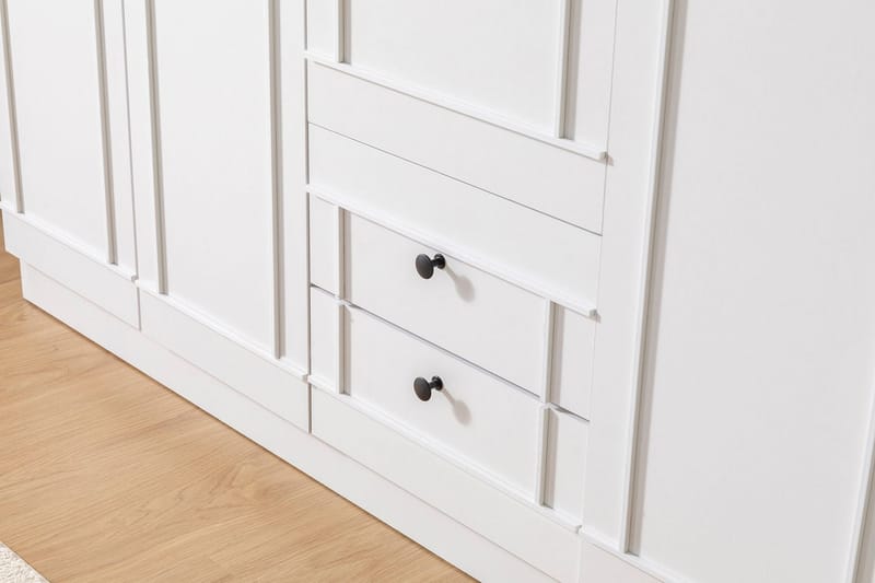 Plasanta Garderobe 175x178 cm - Hvid - Opbevaring - Tøjopbevaring - Garderobeskabe