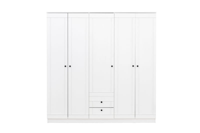 Plasanta Garderobe 175x178 cm - Hvid - Opbevaring - Tøjopbevaring - Garderobeskabe