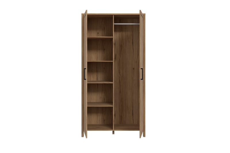 Polykastro Garderobe 52x107 cm - Brun - Opbevaring - Tøjopbevaring - Garderobeskabe