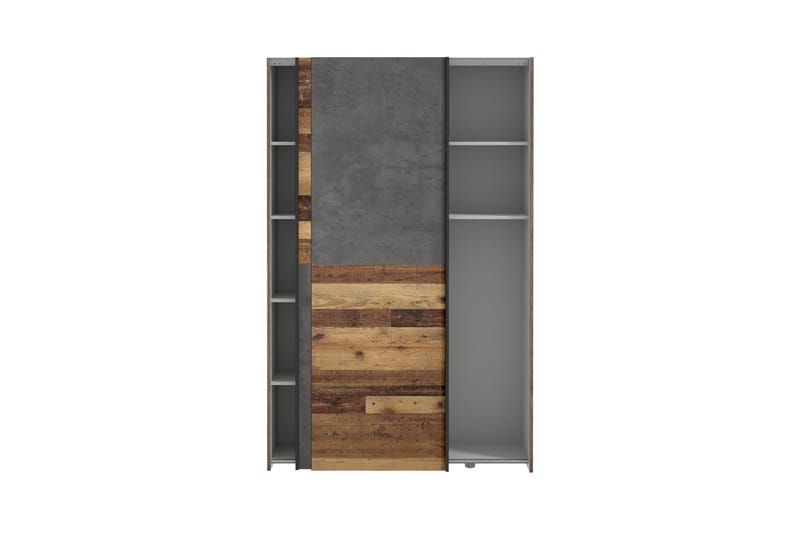 Shipts Garderobe 42x120 cm - Natur/Mørkegrå - Opbevaring - Tøjopbevaring - Garderobeskabe