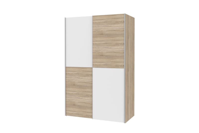 Shipts Garderobe 62x120 cm - Brun/Hvid - Opbevaring - Tøjopbevaring - Garderobeskabe