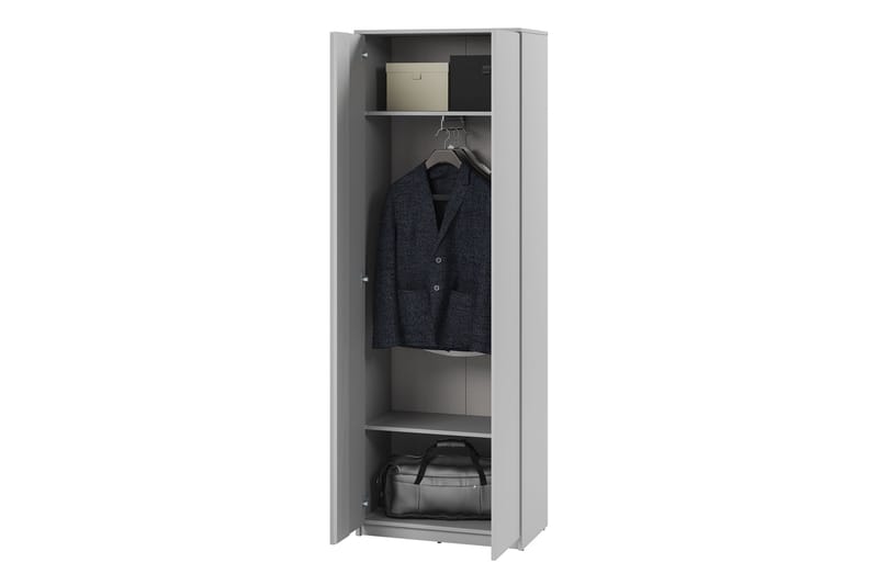 Simply Garderobe 69 cm - Grå - Opbevaring - Tøjopbevaring - Garderobeskabe