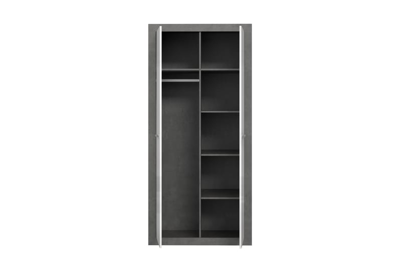 Tolovgrad Garderobe 54x92 cm - Grå/Hvid - Opbevaring - Tøjopbevaring - Garderobeskabe