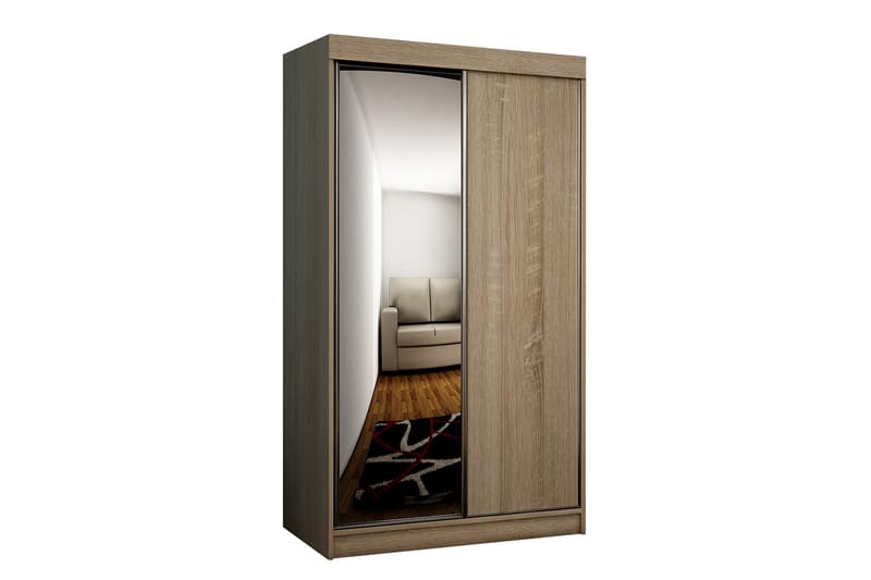 Top garderobe 100x62x200 cm - Opbevaring - Tøjopbevaring - Garderobeskabe