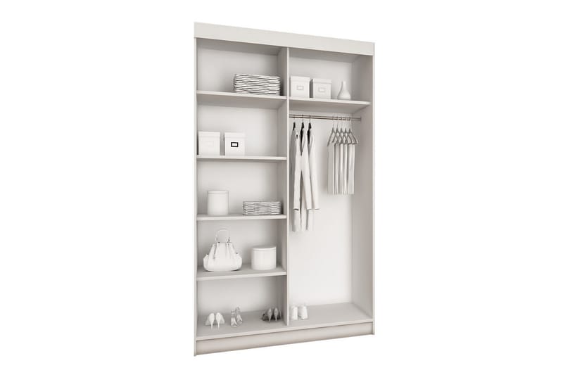 Top garderobe 100x62x200 cm - Opbevaring - Tøjopbevaring - Garderobeskabe