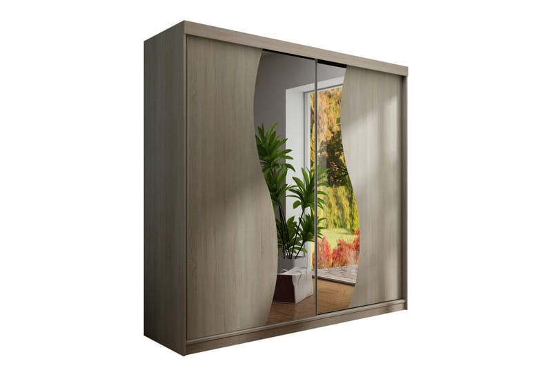 Top garderobe 200x62x200 cm - Opbevaring - Tøjopbevaring - Garderobeskabe