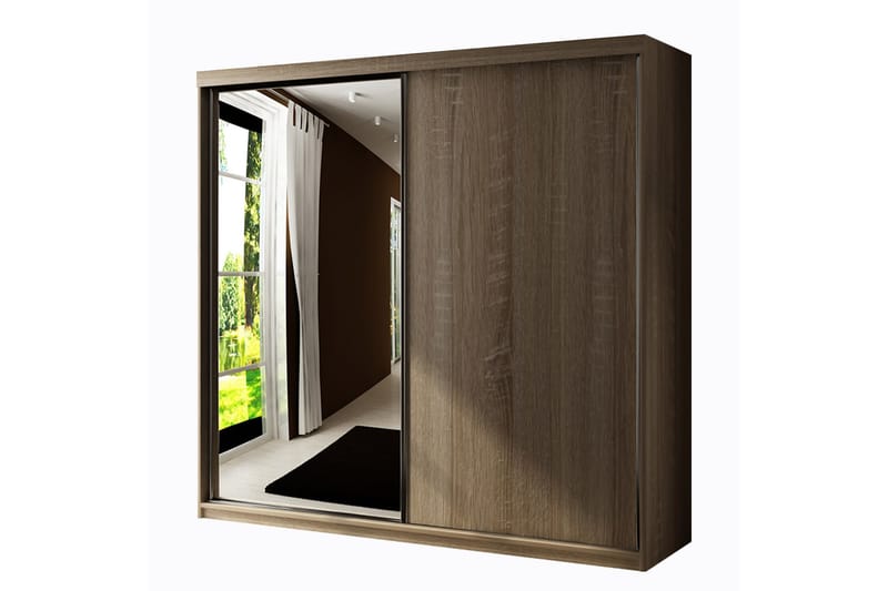 Top garderobe 200x62x200 cm - Opbevaring - Tøjopbevaring - Garderobeskabe