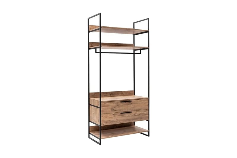 Witonia Garderobe 104x52 cm - Natur - Opbevaring - Tøjopbevaring - Garderobeskabe