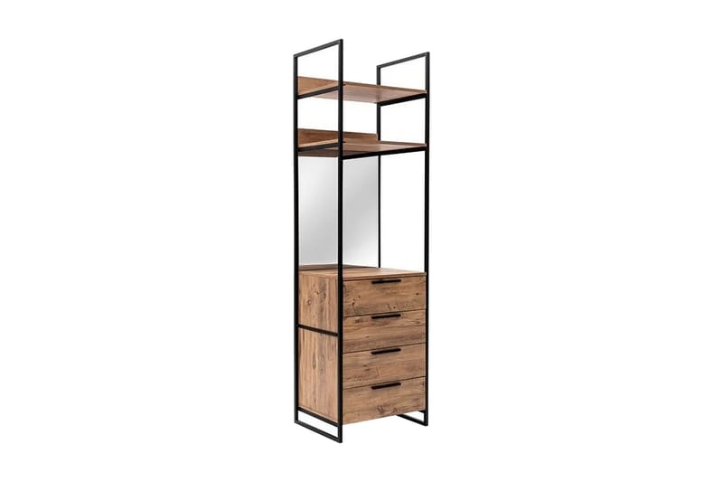 Witonia Garderobe 64x52 cm - Natur - Opbevaring - Tøjopbevaring - Garderobeskabe