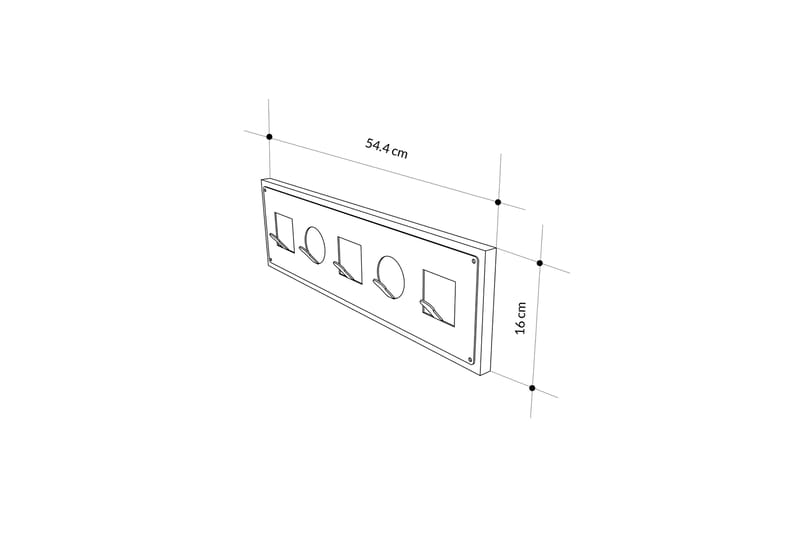 Icon Tøjstativ 54 cm - Eg - Opbevaring - Tøjopbevaring - Knagerækker