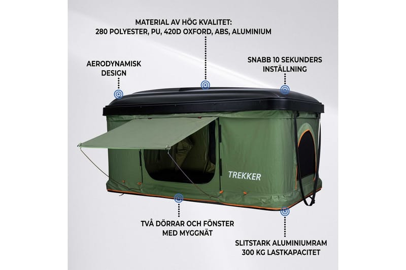 Trekker Telt Hut M - Sort - Sport & fritid - Camping & vandring - Telt