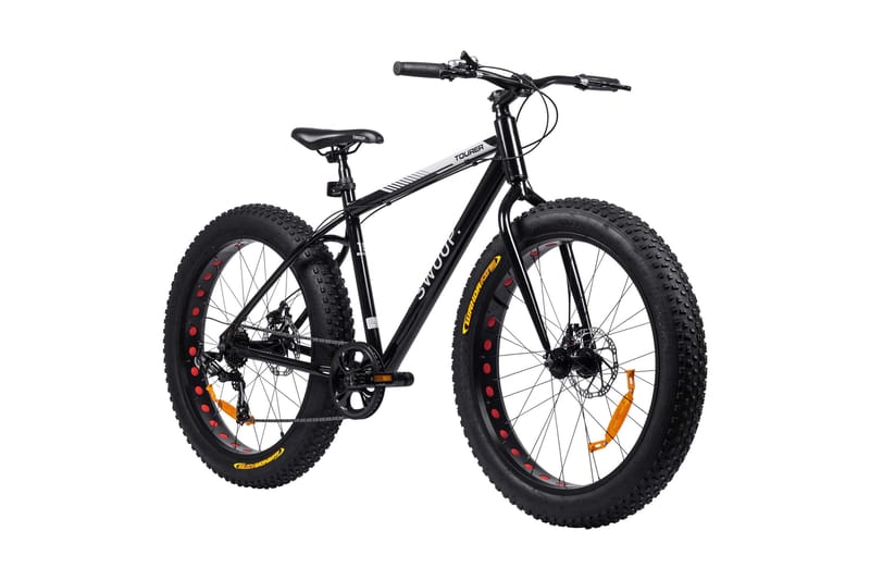 Swoop Cykel Tourer Fatbike 26 - Sort - Sport & fritid - Friluftsliv - Cykler - Cykeltilbehør