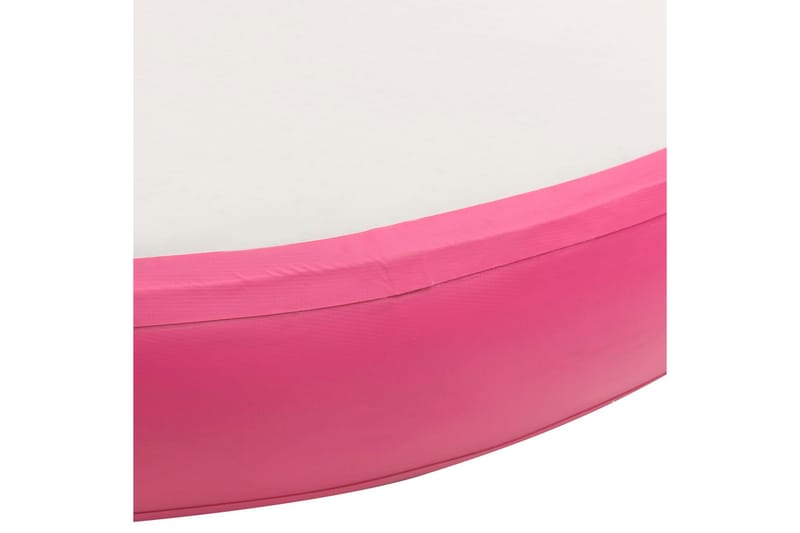 oppustelig gymnastikmåtte med pumpe 100x100x15 cm PVC pink - Lyserød - Fitnessgulv & klikgulv