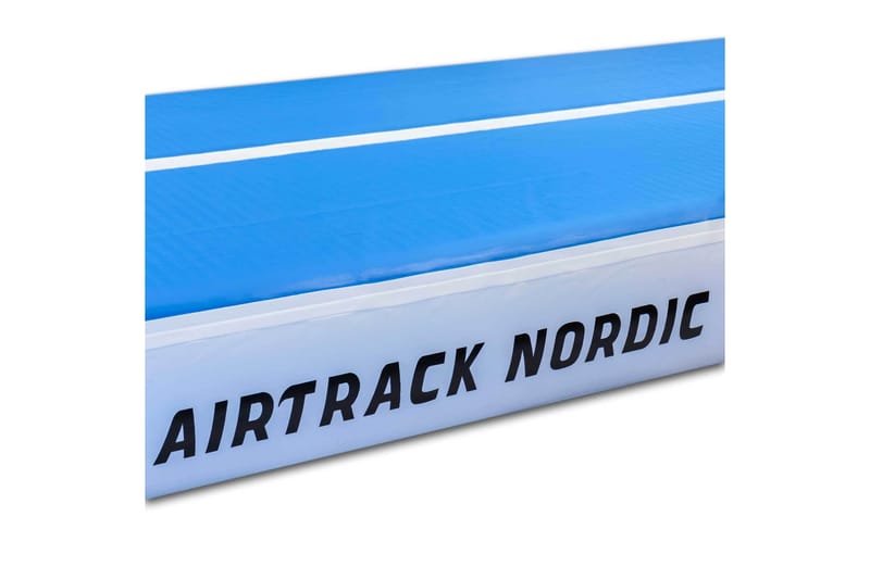 Airtrack Nordic Deluxe 5x1 m - Blå|Hvid - Gymnastikmåtte & Airtrack