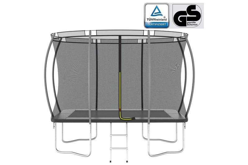 trampolinsæt 274x183x76 cm rektangulær 150 kg - Sport & fritid - Leg & sport - Legeredskaber & udendørsleg - Trampoliner