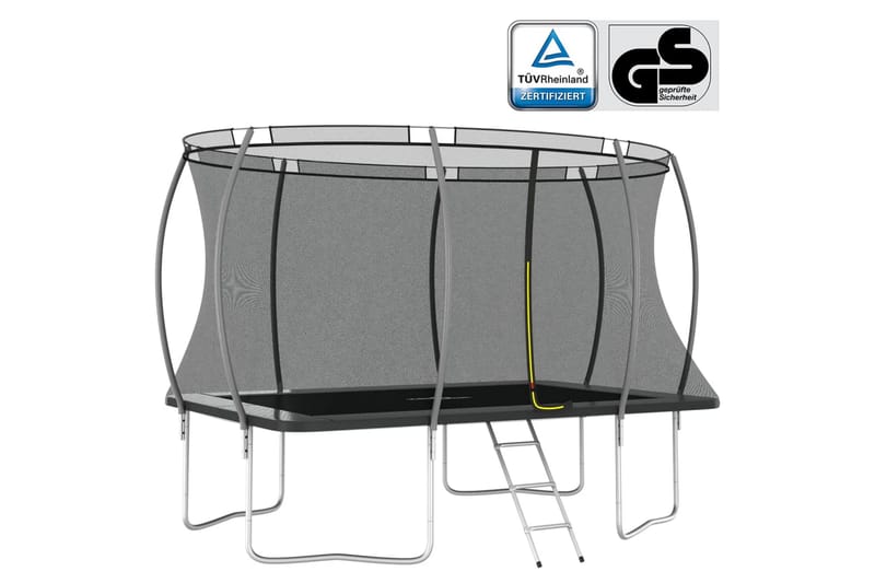 trampolinsæt 335x244x90 cm rektangulær 150 kg - Sport & fritid - Leg & sport - Legeredskaber & udendørsleg - Trampoliner