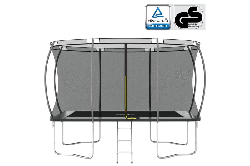 trampolinsæt 335x244x90 cm rektangulær 150 kg - Sport & fritid - Leg & sport - Legeredskaber & udendørsleg - Trampoliner