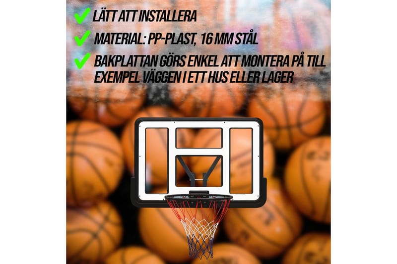 Prosport Basketballkurv og Bagplade - Sort/Blå - Sport & fritid - Leg & sport - Havespil