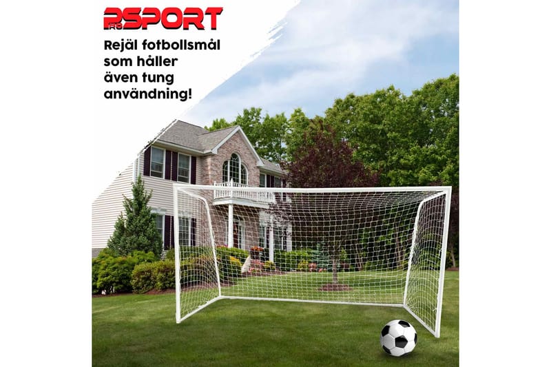 Prosport Fodboldmål 210x150x50 cm - Hvid - Sport & fritid - Leg & sport - Havespil