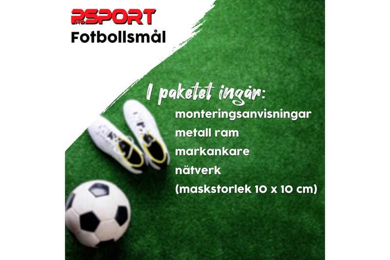 Prosport Fodboldmål 210x150x50 cm - Hvid - Sport & fritid - Leg & sport - Havespil