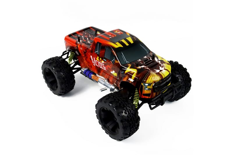 React RC-Bil New Tiger Nitro, 4WD - Sort/Orange - Legeplads & legeredskaber - Radiostyret bil - radiostyret