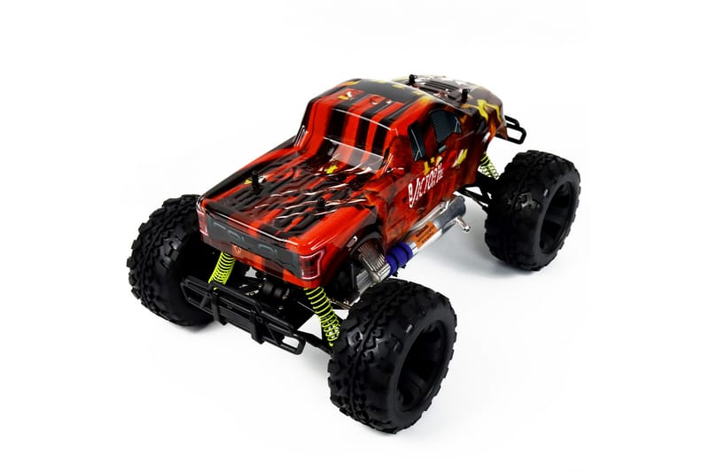 React RC-Bil New Tiger Nitro, 4WD - Sort/Orange - Legeplads & legeredskaber - Radiostyret bil - radiostyret