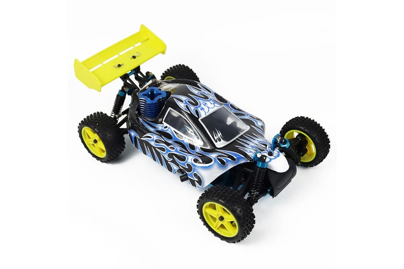 React RC-Bil Rtr SUPer Nitro, 4WD - Sort/Gul - Legeplads & legeredskaber - Radiostyret bil - radiostyret