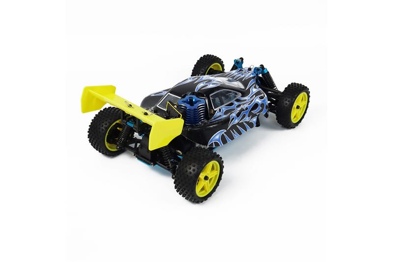 React RC-Bil Rtr SUPer Nitro, 4WD - Sort/Gul - Legeplads & legeredskaber - Radiostyret bil - radiostyret