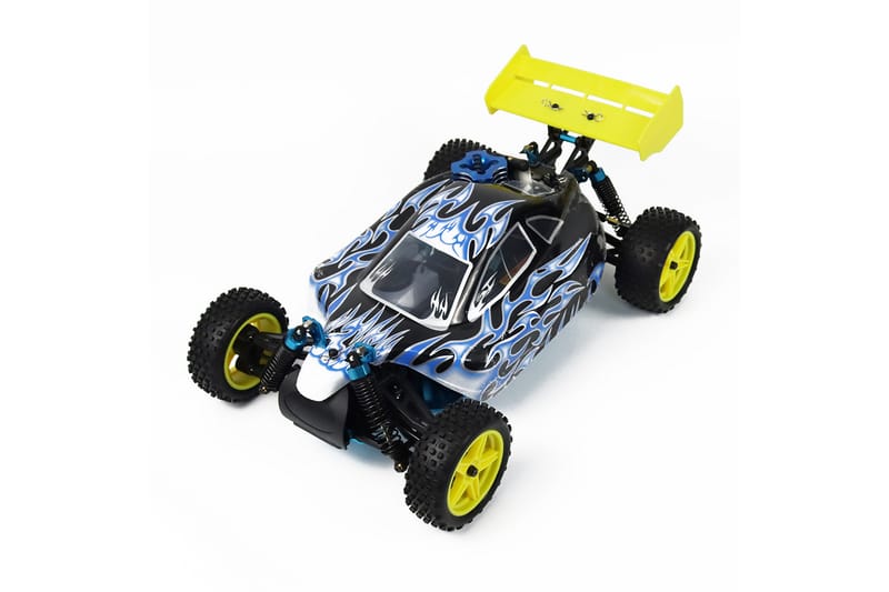 React RC-Bil Rtr SUPer Nitro, 4WD - Sort/Gul - Legeplads & legeredskaber - Radiostyret bil - radiostyret