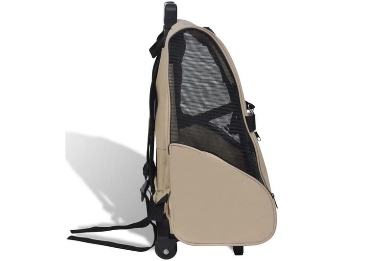 Foldbar Kæledyrsvogn Multifunktionel Beige - Beige - Sport & fritid - Til dyrene