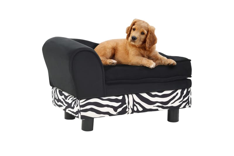 Hundesofa 57X34X36 cm Plys Sort - Sort - Sport & fritid - Til dyrene - Til hund - Hundemøbler