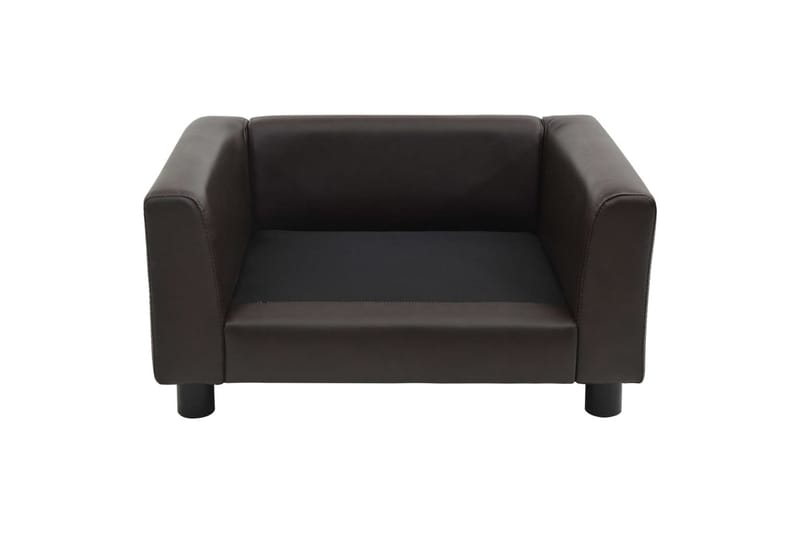 Hundesofa 60X43X30 cm Plys Og Kunstlæder Brun - Brun - Sport & fritid - Til dyrene - Til hund - Hundemøbler